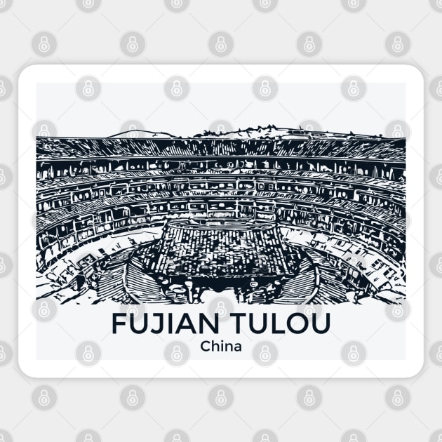Fujian Tulou - China Magnet by Lakeric